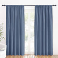 RYB HOME Blue Blackout Curtains 70 inch Width by RYBHOME