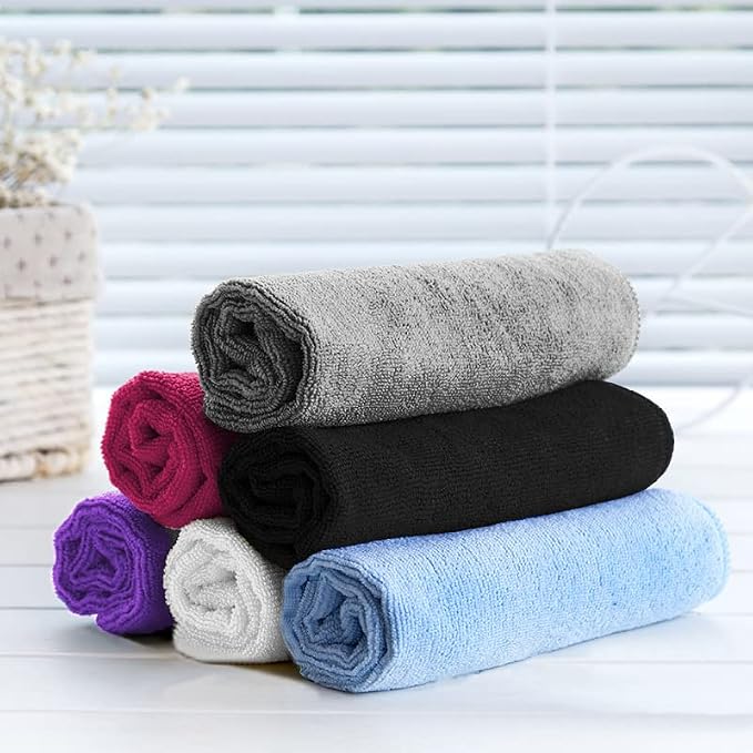 Microfiber Cleaning Cloth-24Pcs Ultra Soft Highly Absorbent Rags - Image 6
