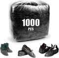 Black shoe covers Disposable 1000 PCS Premium Waterproof and Recyclable Boot by Horlon