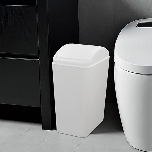 4.2 Gallon Plastic Swing Lid Trash Can, Small Garbage Can - Image 4
