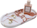 Natural Marble Tray, Oval Vanity Decorative Tray by Kesoniku
