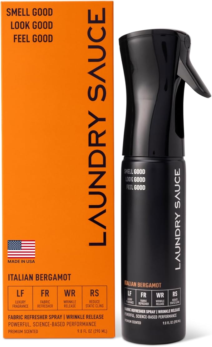Laundry Sauce Fabric Refresher Spray Italian Bergamot, Odor-Fighting Fabric by LAUNDRYSAUCE