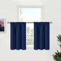 BGment Navy Blue Curtains 30 Inches Length by BGment