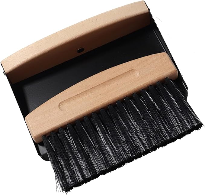 Mini Broom and Dustpan Set Small Metal Dustpan and Brush Set Hand Whisk Broom by BSMstonehouseholdsupplies