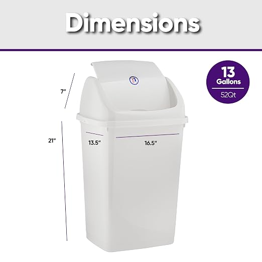 Superio Kitchen Trash Can 13 Gallon - Image 5