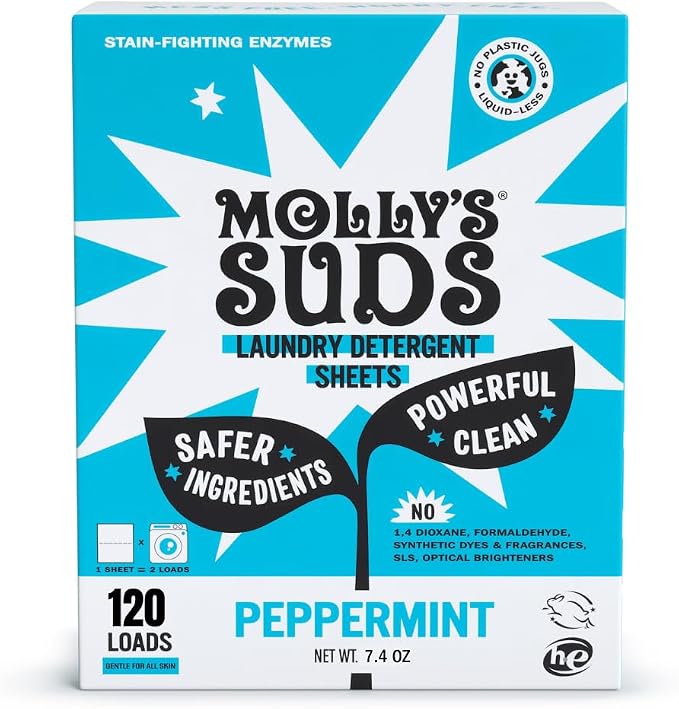 Molly’s Suds Laundry Detergent Sheets | Gentle on Sensitive Skin, Powerful by MollysSuds
