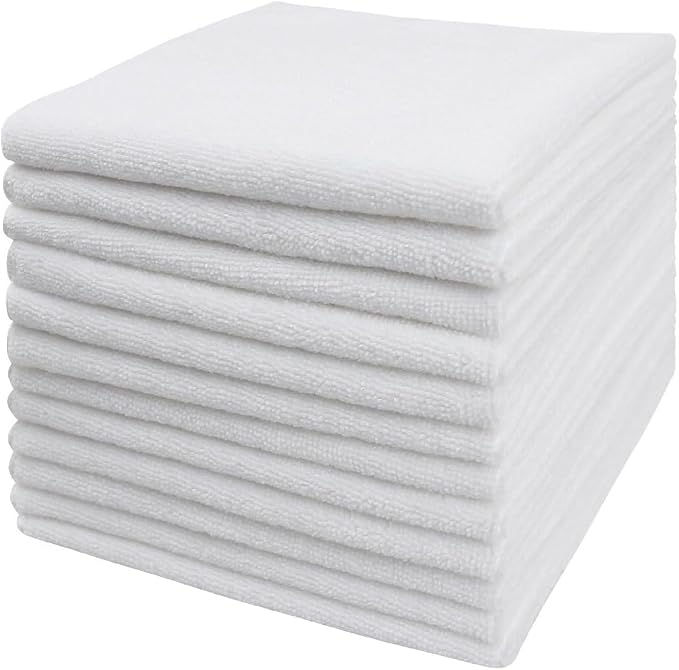 Tricol Clean Microfiber Cleaning Cloth, 12 Pack Ultra-Thick Cleaning Rags by TricolClean