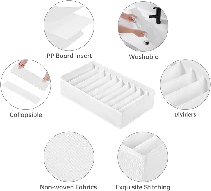 4 Packs T-shirt Drawer Organizers - Image 3