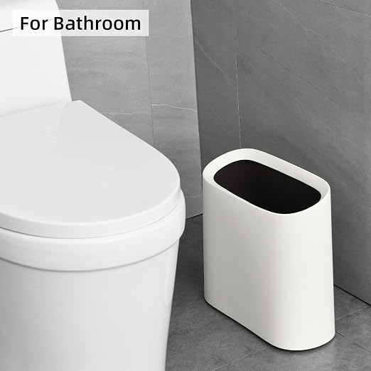 SUBEKYU 2.3 Gal Trash Can for Bathroom, Small Office Garbage Can for Kitchen - Image 4
