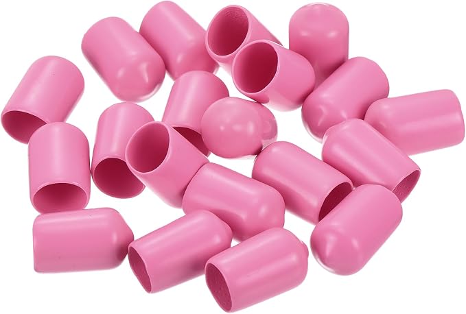 uxcell 20pcs Rubber End Caps 9mm ID Vinyl PVC Round Tube Bolt Cap Cover Screw - Image 4