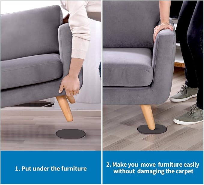 Ezprotekt 8 Pack Large Furniture Movers Sliders - Image 7