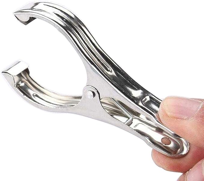 Metal ClothesPins, Row Cover Clips 20 Pack 3.5 Inch Stainless Steel Pool Towel - Image 4