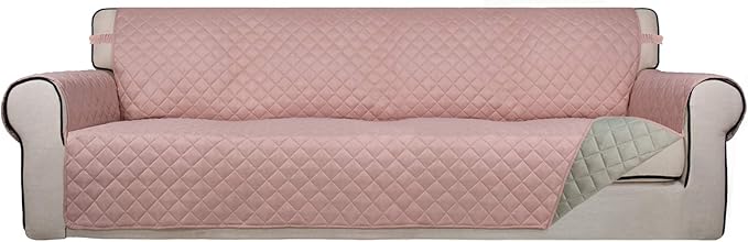 PureFit Reversible Quilted Sofa Cover, Water Resistant Slipcover Furniture by PureFit