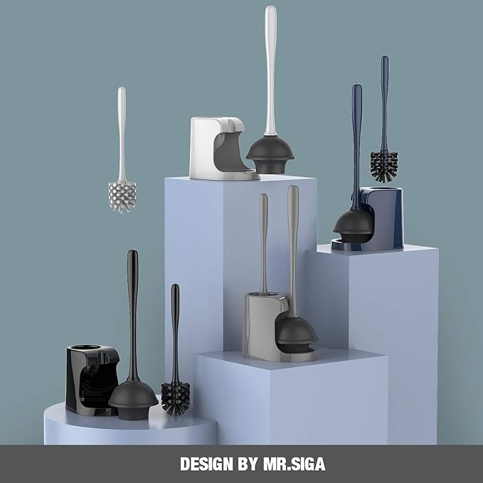 MR.SIGA Toilet Plunger and Bowl Brush Combo - Image 3