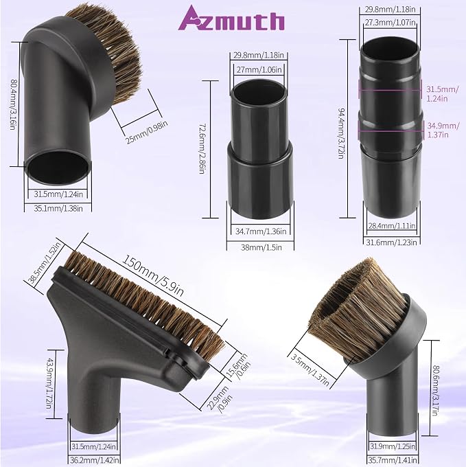 6 Pack For Shark Vacuum Attachments, Soft Horsehair Vacuum Brush Attachment - Image 4