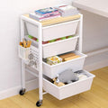 Rolling Cart with Drawers, Rolling Storage Cart with 4 Large Plastic Drawers & by Unknown