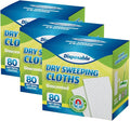 Dry Sweeping Cloths Disposable Mop Refills Floor Dust Mop Pad, Floor Cloth by PEACHICHA