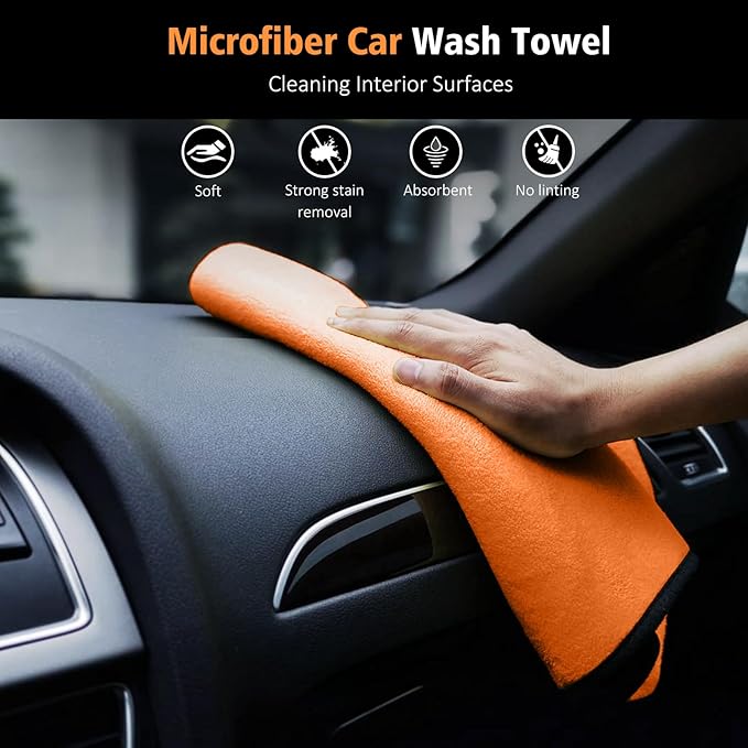 YeewayVeh 7PCS Car Interior Detailing Kit, Horse Hair Car Leather Brush - Image 6