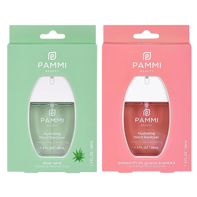 PAMMI Power Mist Hydrating Hand Sanitizer Spray, Portable Travel Size Pocket by PAMMI