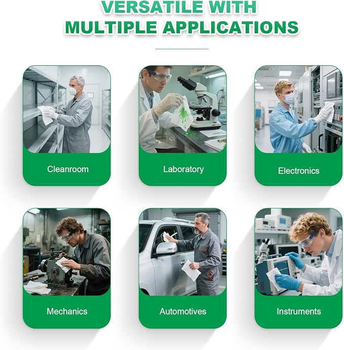 Cleanroom Wipes 9"x9" Lint Free Wipes - Image 8