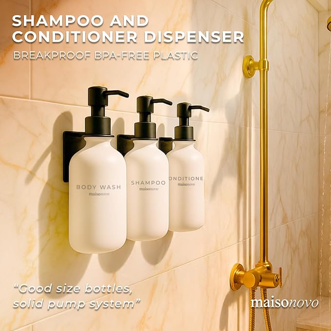 MaisoNovo Shampoo and Conditioner Dispenser - Image 3