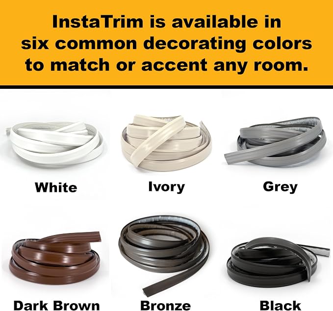 InstaTrim Bronze New & Improved Caulk Trim, 3/4" by 10 ft, Water-Resistant - Image 6
