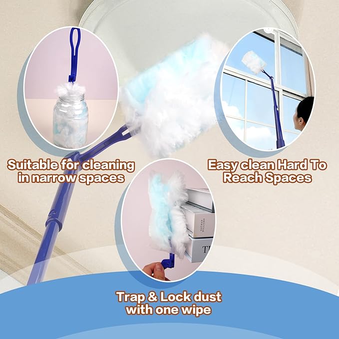 180° Dusters Multi Surface Duster Refills Kit Extender Handle - Image 5