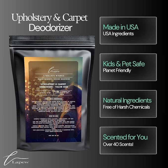 A Million Wishes Carpet Freshener Powder Refill 36 oz | Powerful Odor Eliminator - Image 5