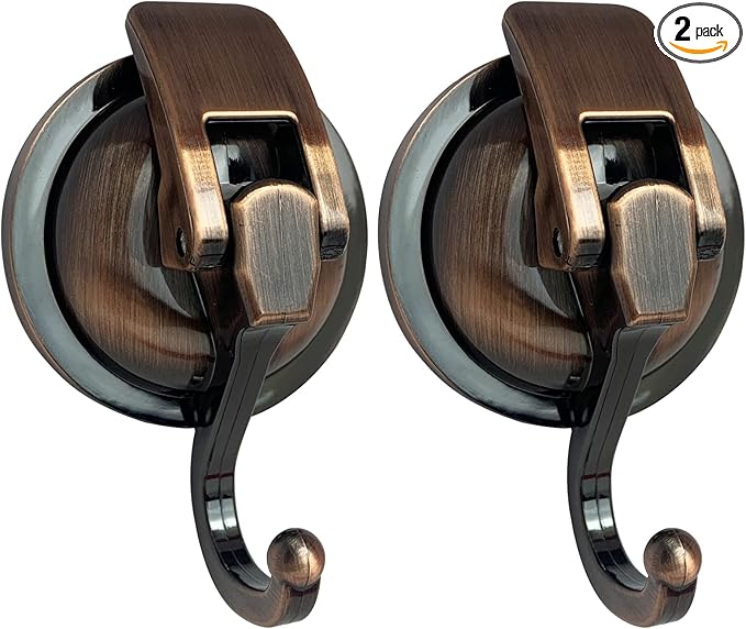 Heavy Duty Vacuum Suction Shower Hooks, Glass Suction Cup, by YSSILADI
