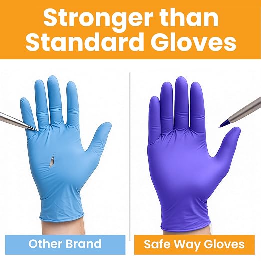 SafeWay Nitrile Disposable Gloves — Multi-Purpose Powder-Free, Medical Use - Image 5