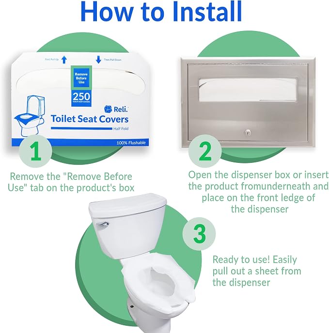 Reli. Toilet Seat Covers | Disposable Toilet Seat Cover - Image 3
