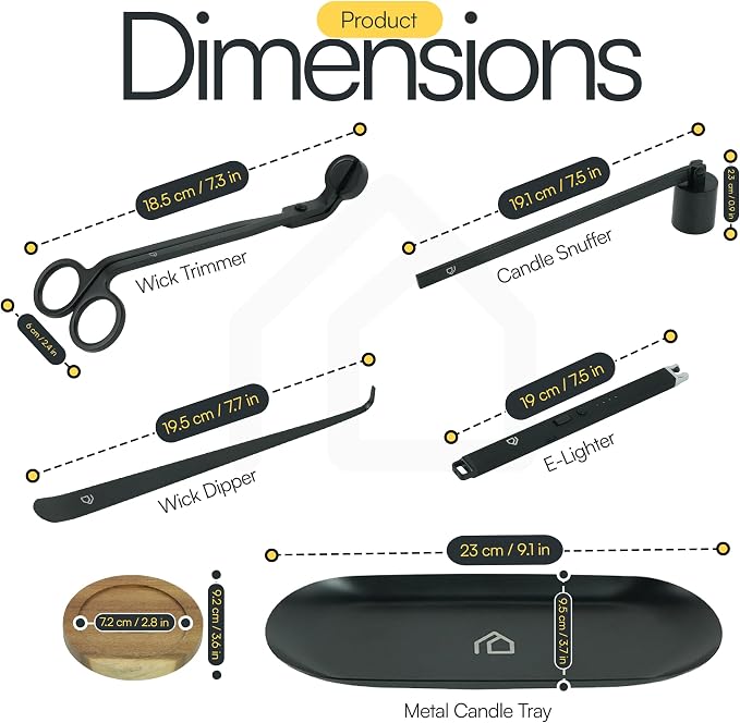 Candle Accessory Set 5 in 1 Candle Care Kit - Image 5