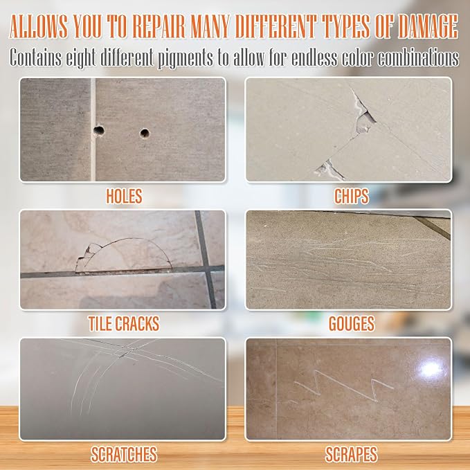 Tile Repair Kit, Ceramic Tile Repair Kit, Porcelain Tile Chip Repair Kit - Image 3