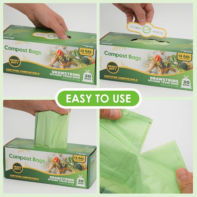 10-13 Gallon Compostable Trash Bags - Image 4