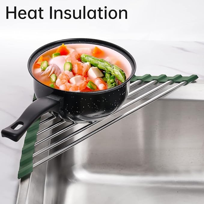 Tomorotec Triangle Roll-Up Dish Drying Rack - Image 8