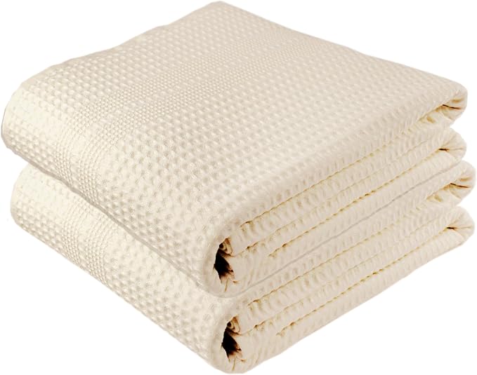GILDEN TREE Waffle Bath Sheet Large Bath Towels Quick Dry Thin Body Towels by GildenTree