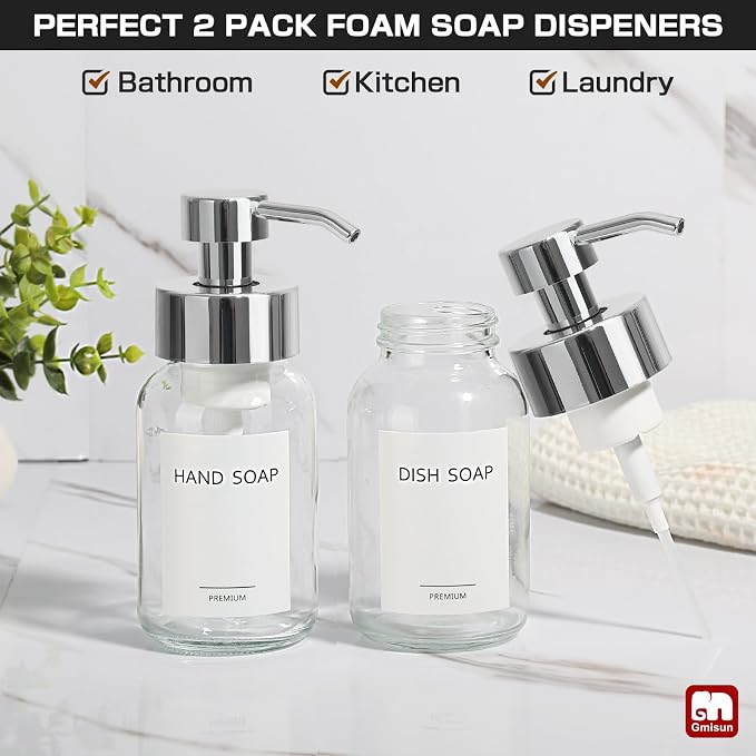 GMISUN Foaming Soap Dispenser, Modern Hand Soap Dispensers - Image 4