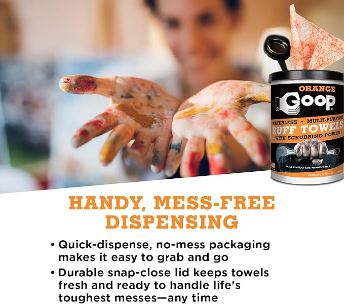 GOOP Orange Heavy Duty Ruff Towels - Image 7