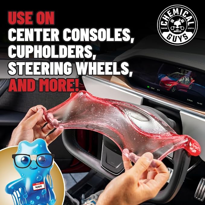 Chemical Guys Sticky Icky Car Cleaning Gel, Automotive Dust Car Crevice Cleaner - Image 3