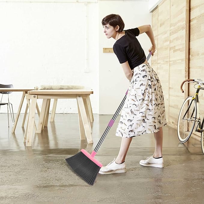 kelamayi Broom and Dustpan Set for Home, Indoor&Outdoor Sweeping, Stand Up - Image 5