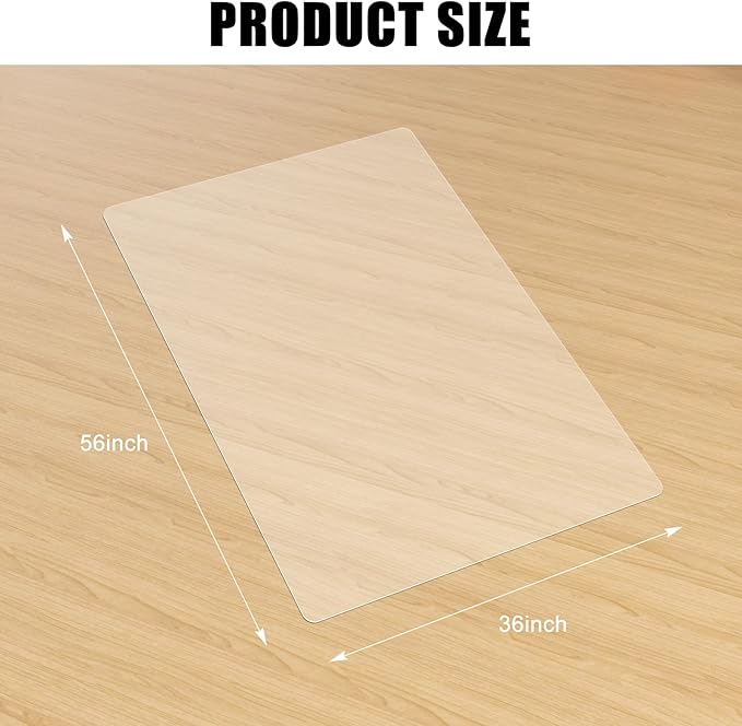 Kuyal Clear Chair Mat, Hard Floor Use - Image 7