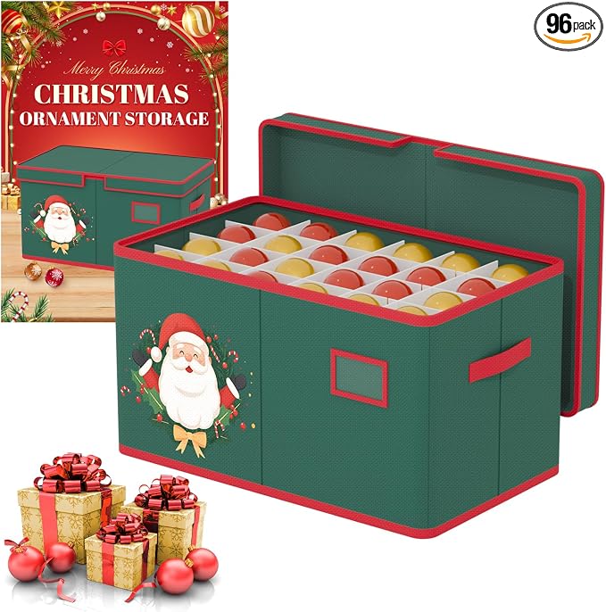 Christmas Ornament Storage Box Christmas Ornament Organizer Storage by ROMANKAS
