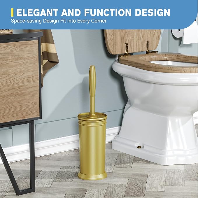 UPTRONIC Toilet Brush, Aluminum Alloy Toilet Brush and Holder Set - Image 7
