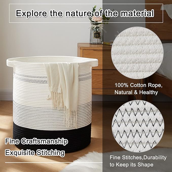 OIAHOMY 80L Laundry Hamper, Storage Basket - Image 3