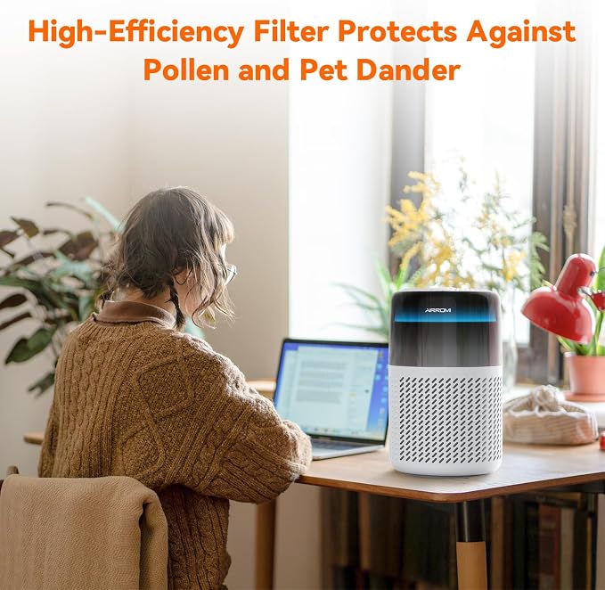 AIRROMI Air Purifier for Bedroom Home, HEPA Filter, Covers Upto 549 Ft² - Image 6