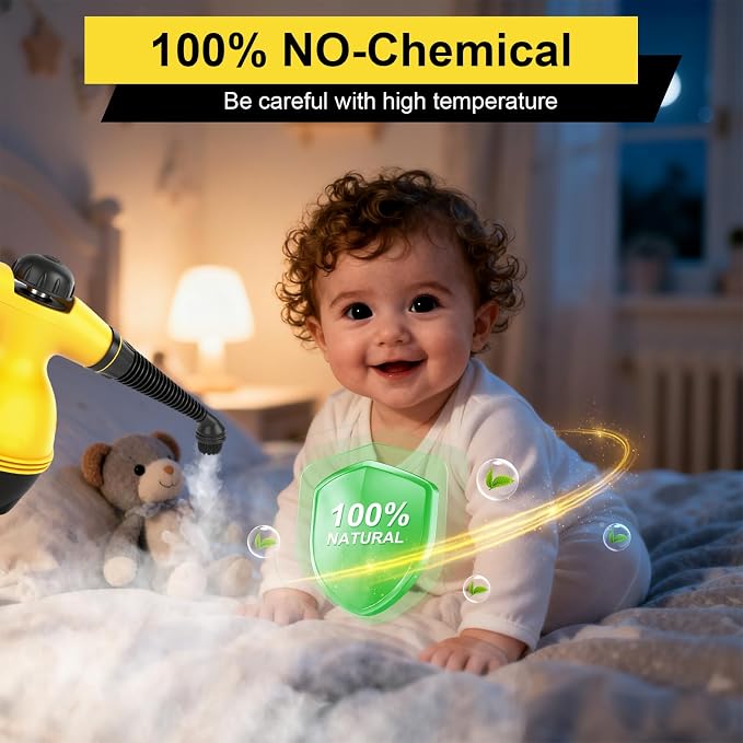Handheld Steam Cleaner for Home, Powerful Pressurized Steam Cleaner Natural - Image 5