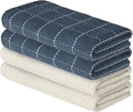 Artoid Mode Checkered Designed Cotton Beige Grey Terry Kitchen Dish Towels by ArtoidMode
