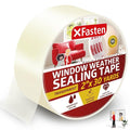 XFasten Transparent Window Weather Sealing Tape, 2-Inch x 30 Yards, No Residue by XFasten