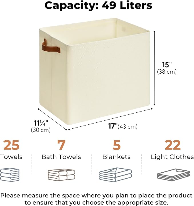 GRANNY SAYS Large Storage Baskets, Closet Storage Bins, Linen Closet organizers - Image 3