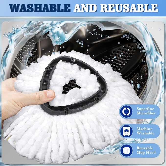 4 Pack Mop Replacement Heads Compatible - Image 6